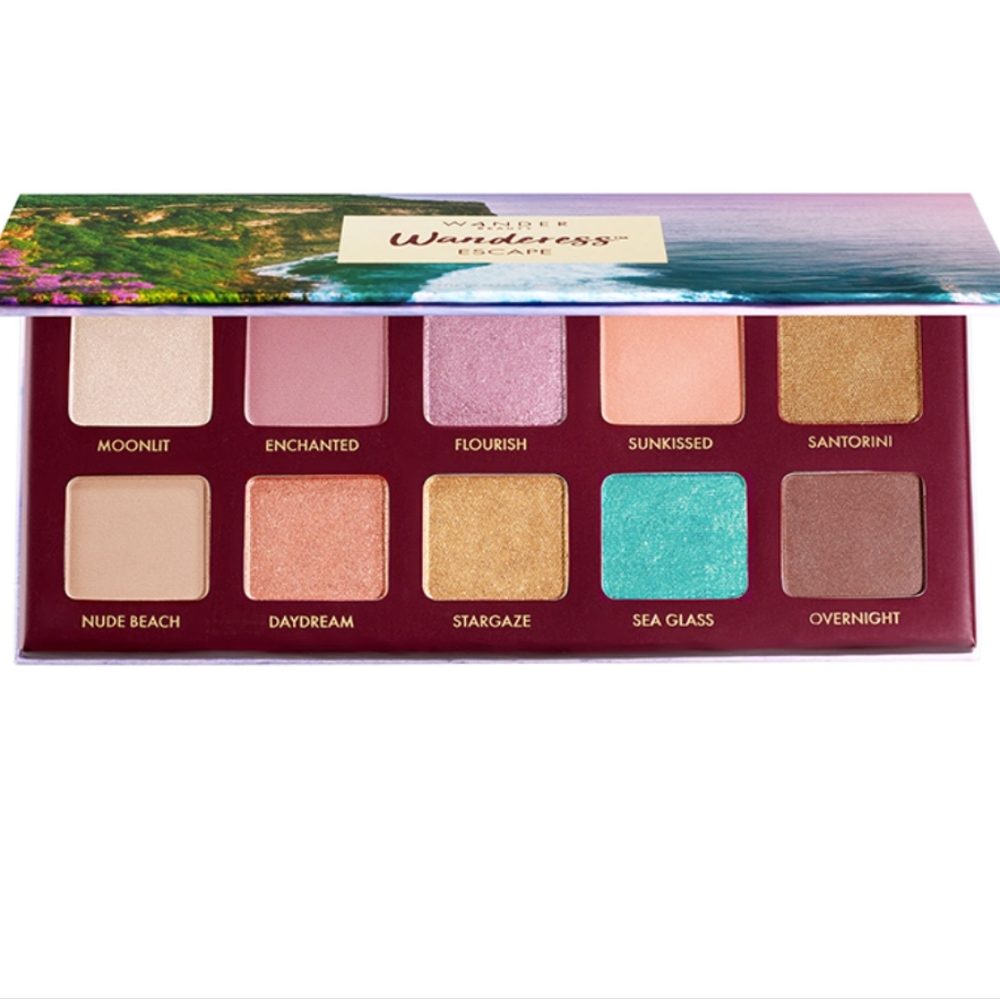 Wander Beauty Wanderess Escape 10 Eyeshadow Shades Soft Matte Nudes Foil Shimmer